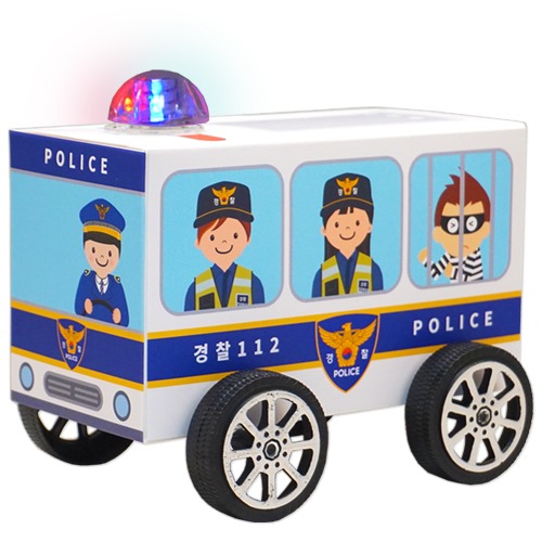 [안녕미술아] 삐요삐요 출동하는 경찰차(4인용)